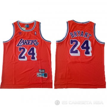 Camiseta Kobe Bryant #24 Los Angeles Lakers Naranja 8
